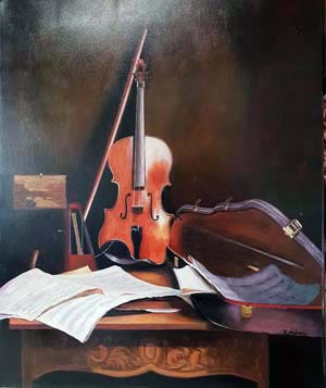 1146-T2 | 50cm x 61cm | musique 